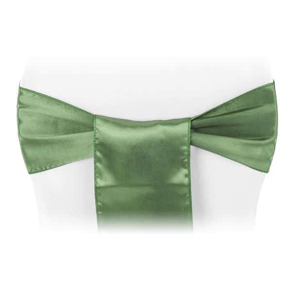 Sleek Satin Sash 6" x 108" - Willow Green | Rental