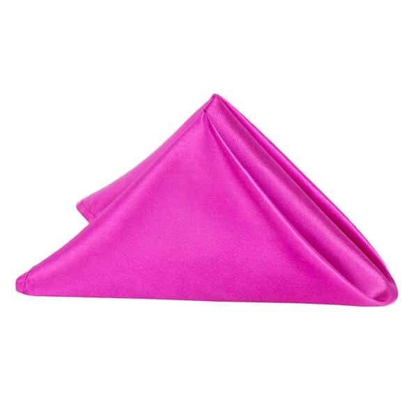 Sleek Satin Napkin 20″x20″ – Magenta Violet | Rental
