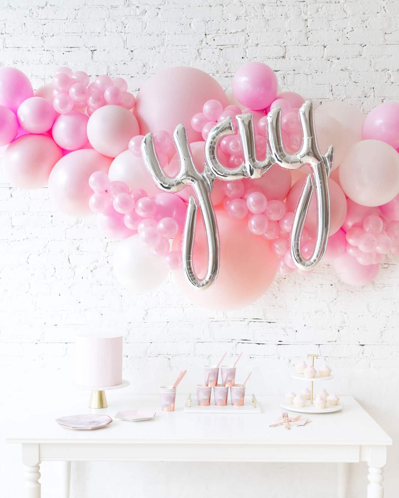 Soft Pink Palette YAY Balloon Garland | Rental Soft Pink Palette YAY Balloon Garland | Rental