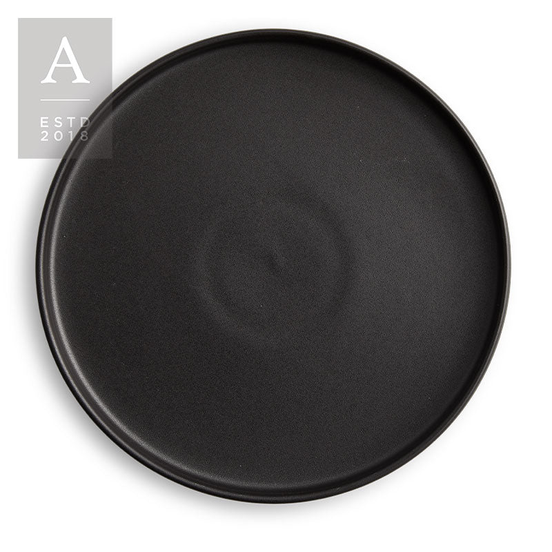 Kaleb Onyx Stoneware Charger Plate | Rental Kaleb Onyx Stoneware Charger Plate | Rental