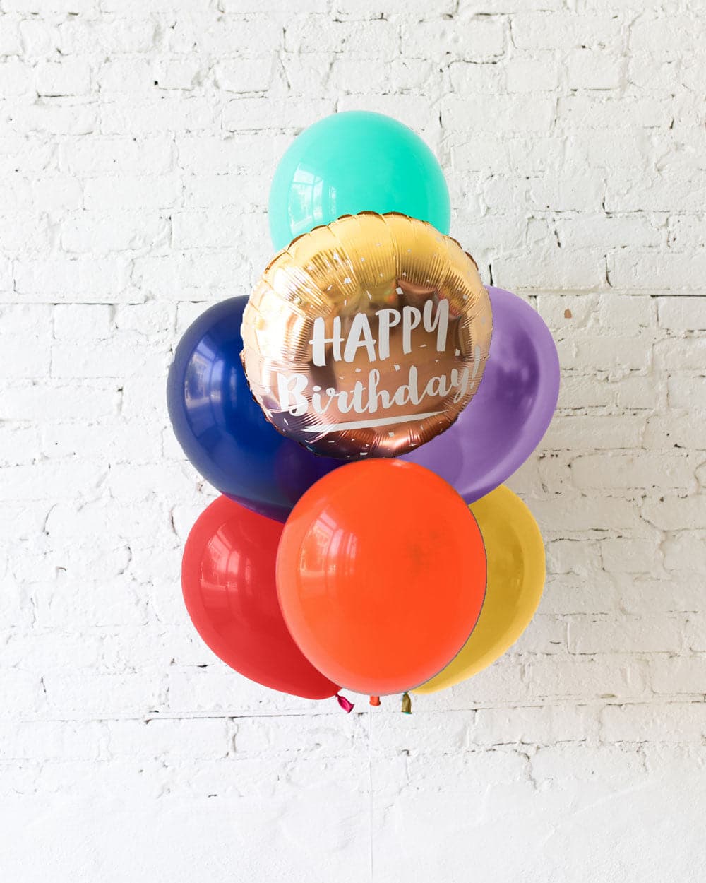 Lollapalooza – Happy Birthday Foil and 11in Balloons – bouquet of 7 | Purchase