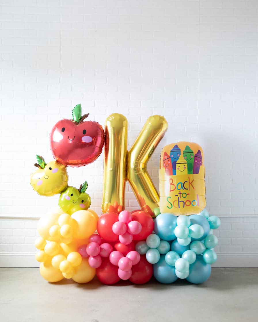 Back 2 School – Kindergarten Balloon Pedestal – 4ft | Rental