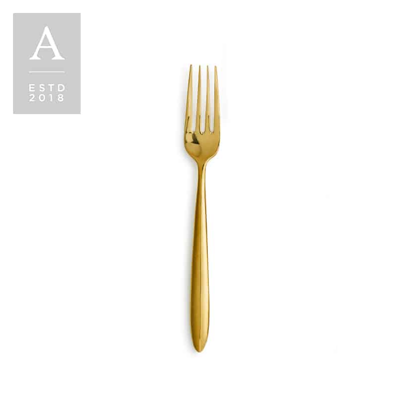 Muse Gold Mirror Salad Fork | Rental