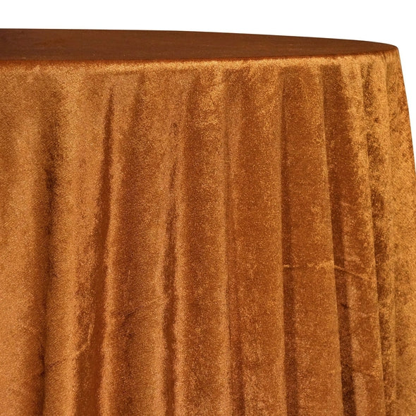 Lush Velvet Table Linen in Rust | Rental