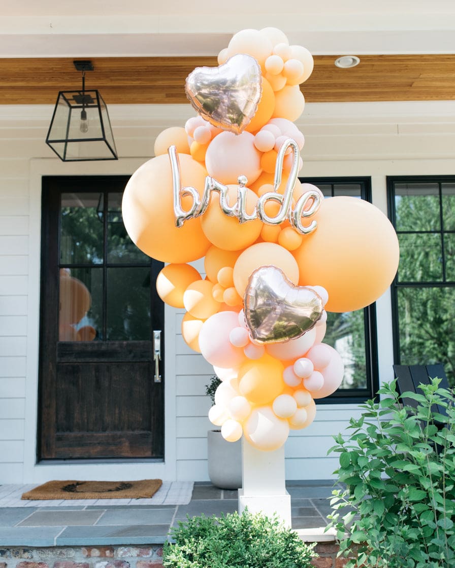 OUTDOOR – Bride Balloon Install Piece with Foils – 6ft | Rental