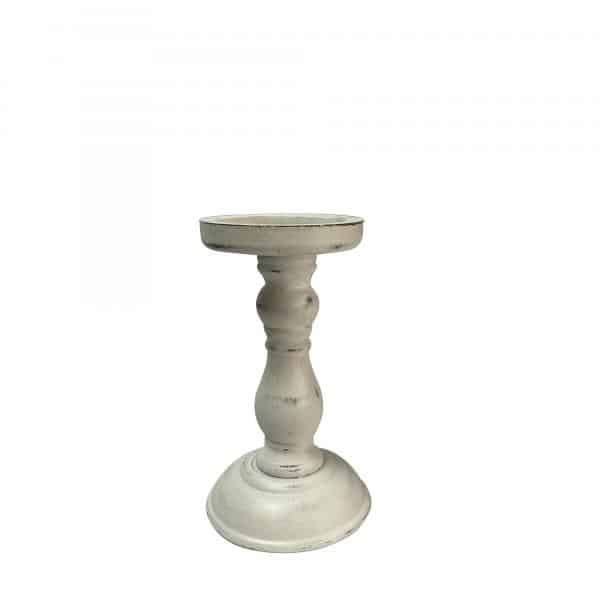 Decostar™ Rustic Candle Holder 7½” – White | Rental Decostar™ Rustic Candle Holder 7½” – White | Rental
