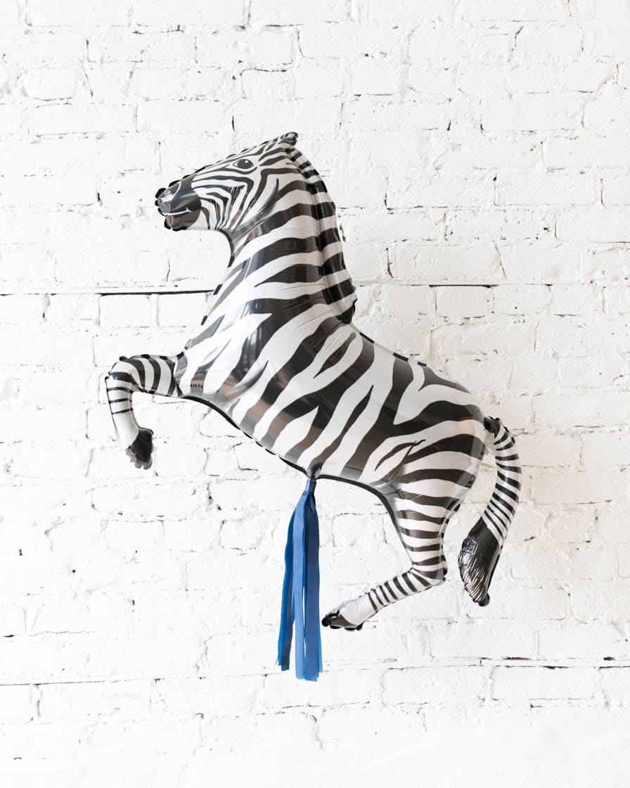 GIFT-43in Zebra Foil Balloon and Navy Skirt | Purchase
