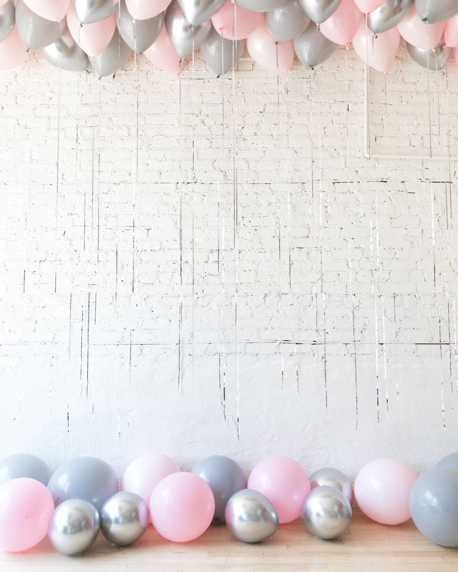 Pink Chic – Ceiling and Floor Balloon Set | Rental