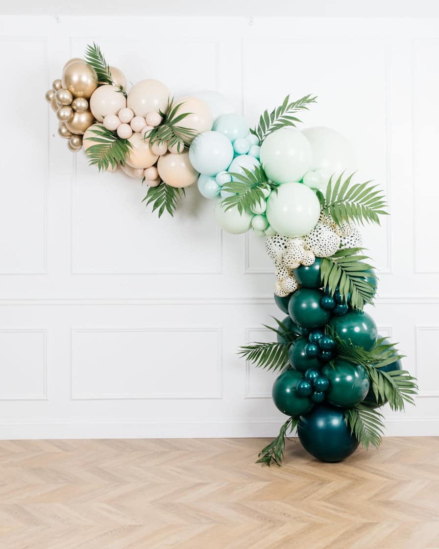 Serengeti – Balloon Garland Install Piece with Greenery -12ft | Rental Serengeti – Balloon Garland Install Piece with Greenery -12ft | Rental