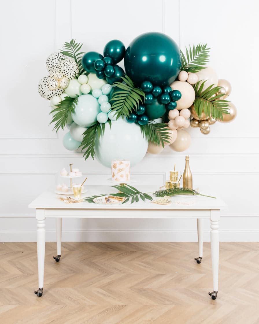Serengeti – Balloon Backdrop Install Piece with Greenery – 6ft | Rental Serengeti – Balloon Backdrop Install Piece with Greenery – 6ft | Rental