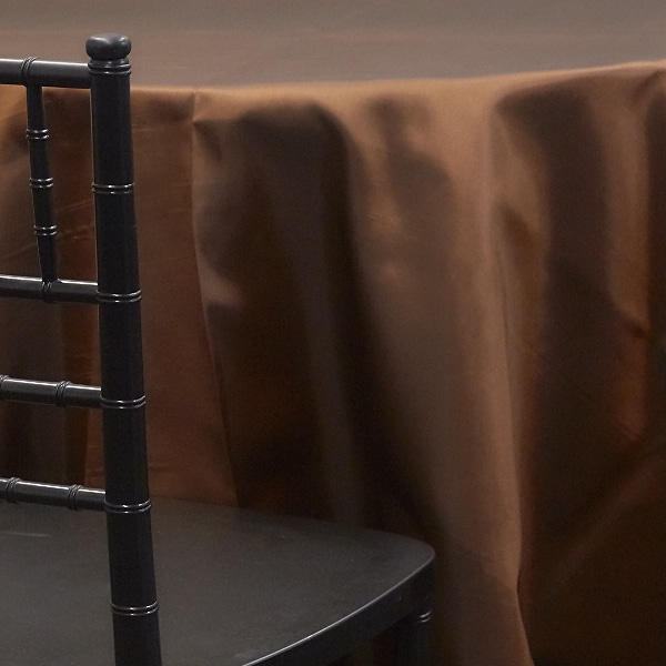 BRONZE – *FR* Taffeta Tablecloth by Eastern Mills – Many Size Options | Rental
