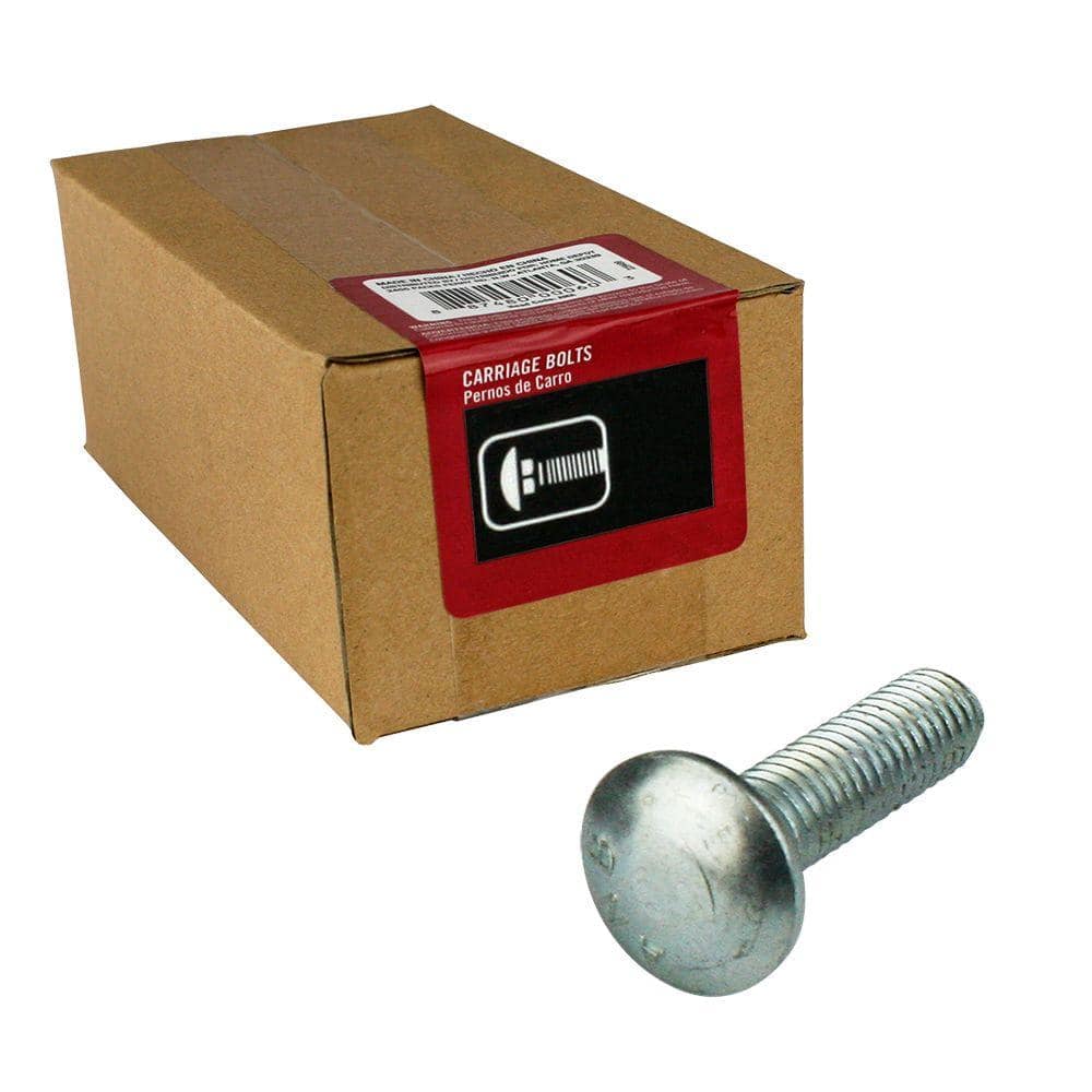 Everbilt — 3/8 in.-16 x 3-1/2 in. Zinc Plated Carriage Bolt (25-Pack) | Rental Everbilt — 3/8 in.-16 x 3-1/2 in. Zinc Plated Carriage Bolt (25-Pack) | Rental