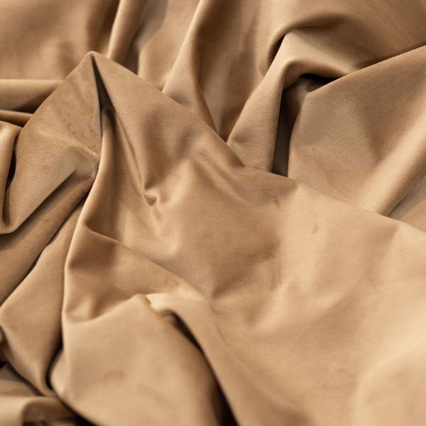 Taupe Casablanca Velvet Designer Drape by Eastern Mills – Choose your Length – 57″ Wide | Rental