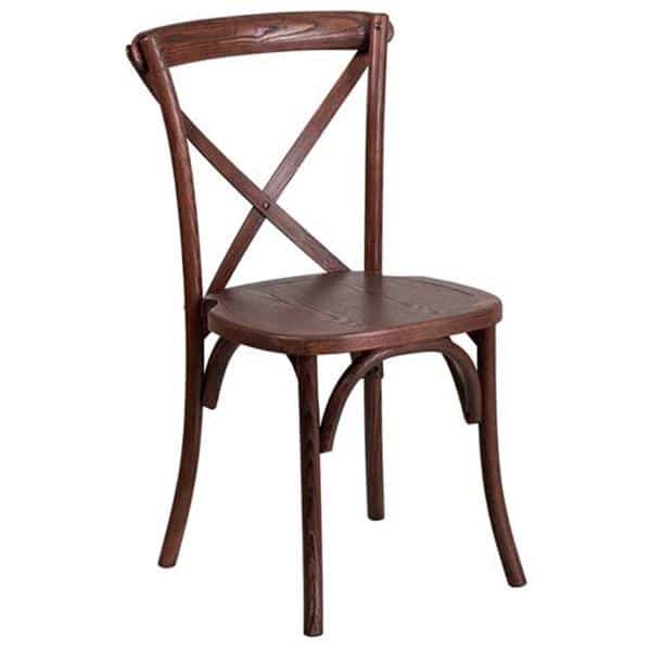 Wooden Crossback Chair – Fruitwood with Black Grain | Rental Wooden Crossback Chair – Fruitwood with Black Grain | Rental