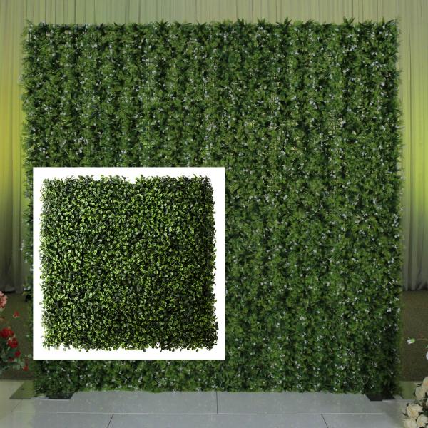 8ft x 7ft Portable Boxwood Greenery Backdrop Kit | Rental