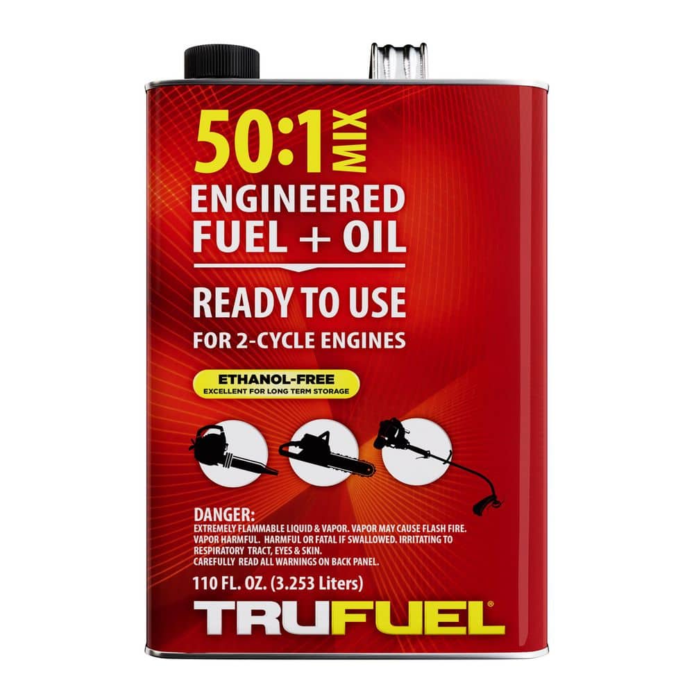 TruFuel — 2-Cycle 50:1 Pre-Mixed Fuel and Oil 110 oz. (1-Pack) | Rental TruFuel — 2-Cycle 50:1 Pre-Mixed Fuel and Oil 110 oz. (1-Pack) | Rental