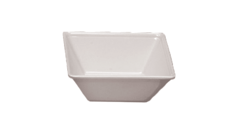 8 oz. Square White Melamine Bowl | Rental