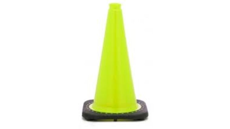 18" Traffic Safety Cone (3 LB) - Lime | Rental