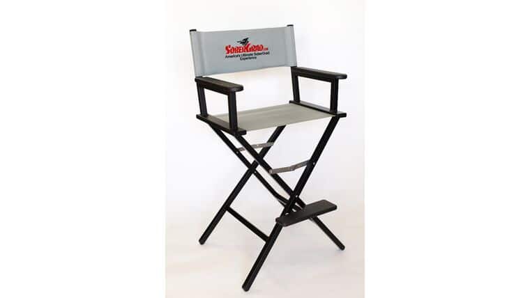 Directors Chair – Black Director Chair w/Custom Canvas Top & Bottom | Rental Directors Chair – Black Director Chair w/Custom Canvas Top & Bottom | Rental