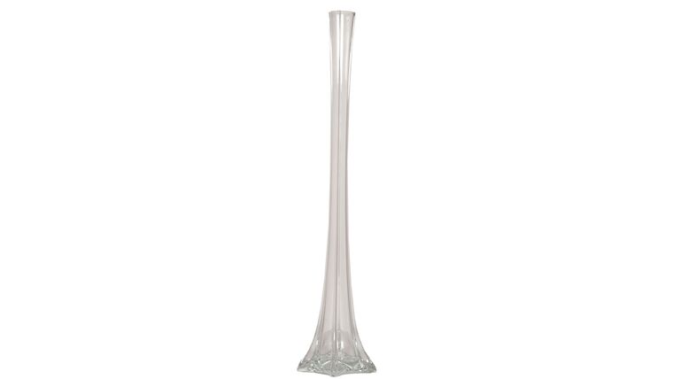 32″ Clear Glass Eiffel Tower Vase | Rental 32″ Clear Glass Eiffel Tower Vase | Rental
