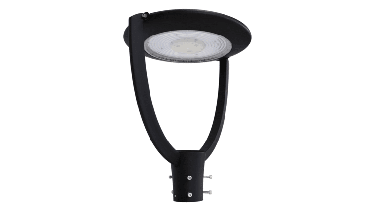 89" White Lamp Post w/15" White Acorn Diffuser | Rental