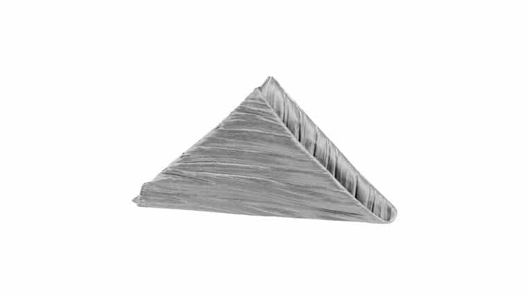 Accordion Crinkle Taffeta Napkin 20″x20″ – Silver | Rental