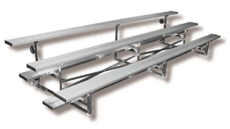 3 Row Tip N Roll Portable Aluminum Bleacher Rental (Seats 50*) - 27' | Rental