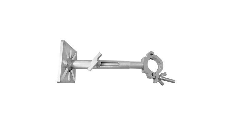 10-13" LED Wall Mounting Plate to Extension 2" Pole Truss Clamp for Ground Stacking and Hanging. | Rental