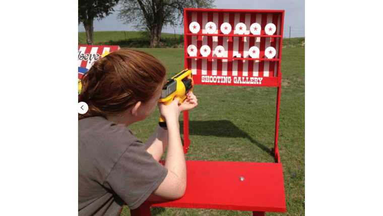 Shooting Gallery Carnival Game With Nerf Guns | Rental
