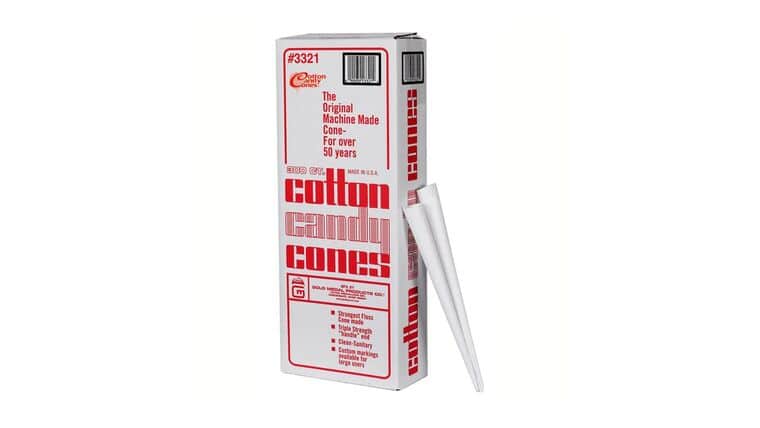 25 Plain White Cotton Candy Cones | Rental 25 Plain White Cotton Candy Cones | Rental