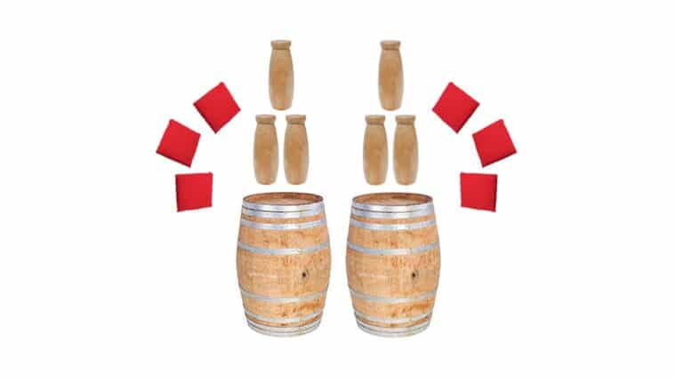Double Milk Can Toss Carnival Game | Rental