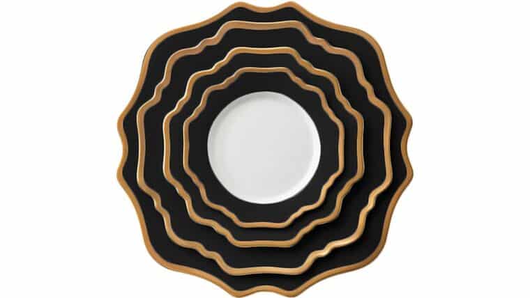 Casablanca Gold & Black - 8.5" Salad Plate | Rental