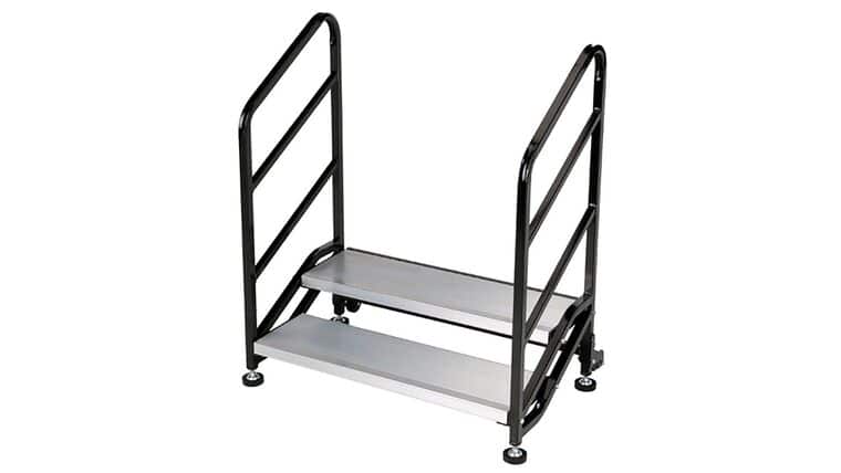 Biljax 2-Step Quick Stair for 12" High Stage - AS2100 Stage System | Rental