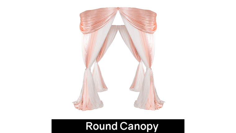 Mandap – Romantic Theme Round Canopy | Rental