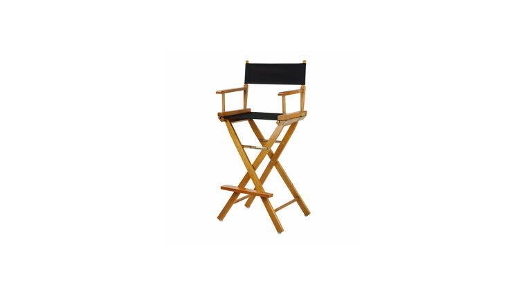 Directors Chair - Honey Oak Wood Bar Height Directors Chair (Frame Only) - 30" | Rental