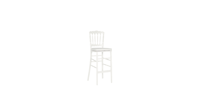 Napoleon Barstool | White | Rental Napoleon Barstool | White | Rental