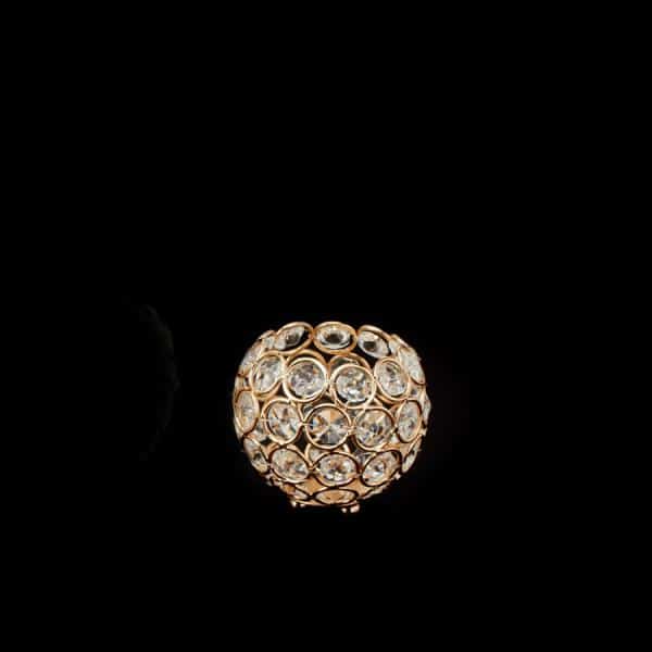 Decostar™ Crystal Ball Votive Candle Holder 3½" - Gold