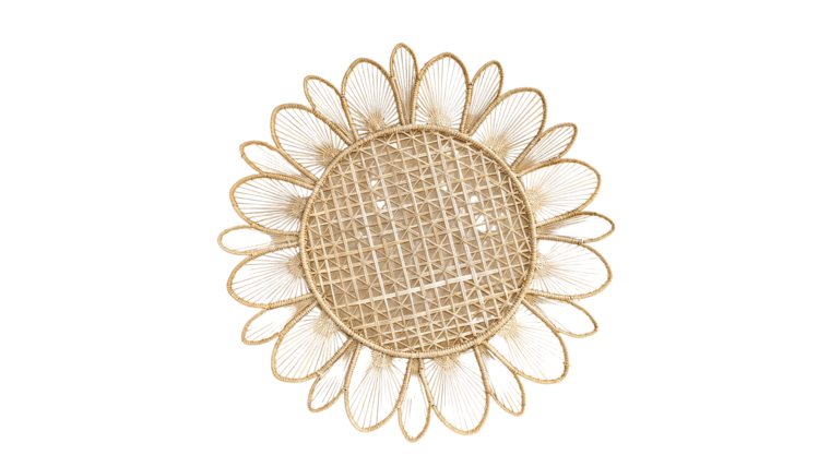 Sunflower Round Woven Iraca Placemat | Rental Sunflower Round Woven Iraca Placemat | Rental