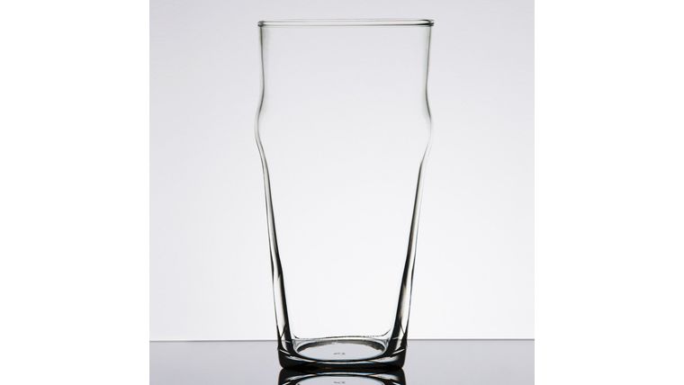Beer Glass - 16 oz. Libbey 14806 No-Nik Custom English Pub Glass Rental | Rental