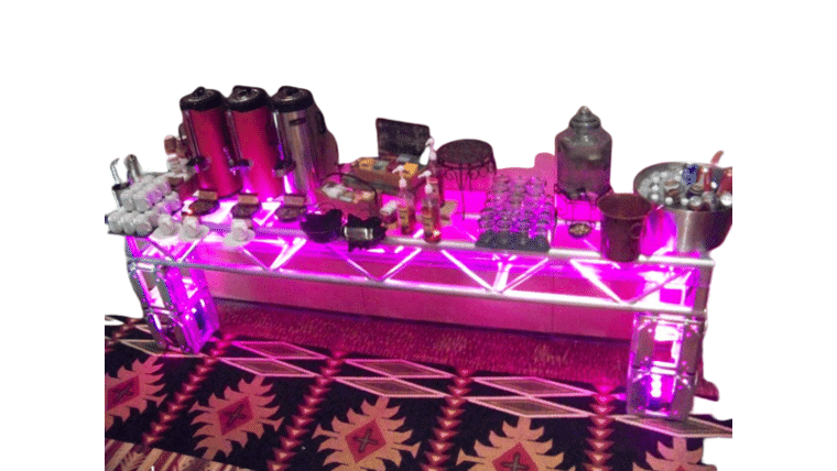 6′ Truss Bar w/Clear Top | Rental 6′ Truss Bar w/Clear Top | Rental