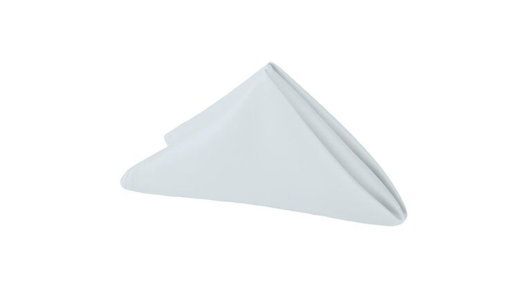 Lamour Satin Napkin 20"x20" - Dusty Blue | Rental