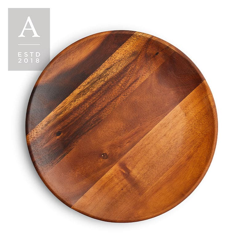 Arlo Coupe Acacia Wood Charger