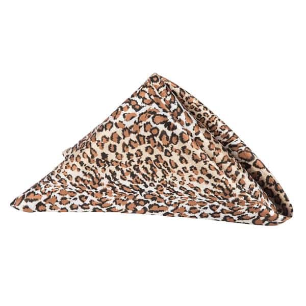 Sleek Satin Napkin 20"x20" - Leopard