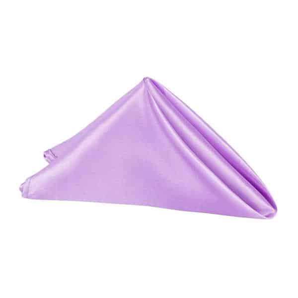 Sleek Satin Napkin 20"x20" - Victorian Lilac/Wisteria