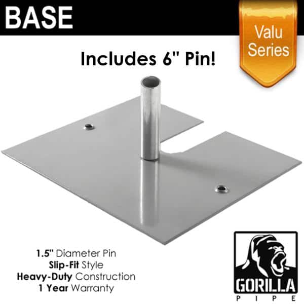 Valu Series - 16in x 14in Standard Duty 6" x 1.5" Base (Up to 8ft)