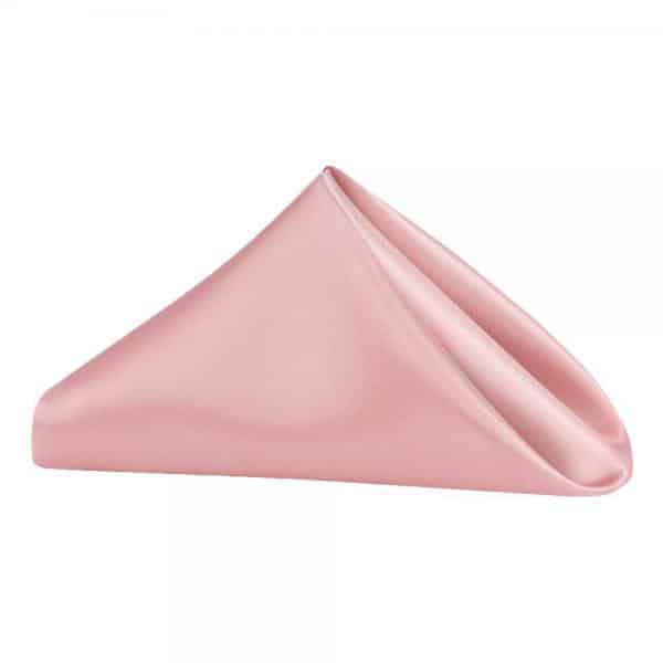Sleek Satin Napkin 20"x20" - Dusty Rose/Mauve