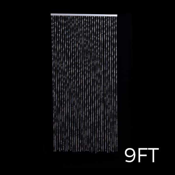 DecoStar™ 9ft. Jewel Crystal Iridescent Diamond Cut Curtain