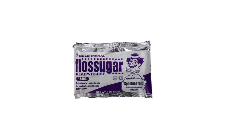 Cotton Candy – Spookie Fruiti (Grape) 8-oz. Flossugar Pouches | Rental
