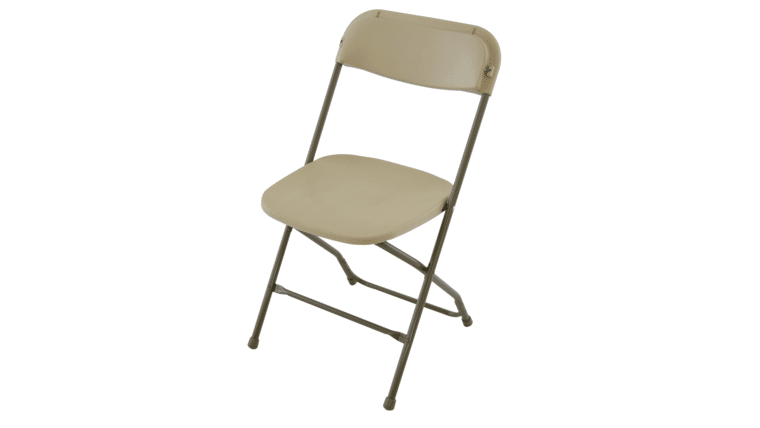 Fiesta Folding Chair - Beige/Cream | Rental