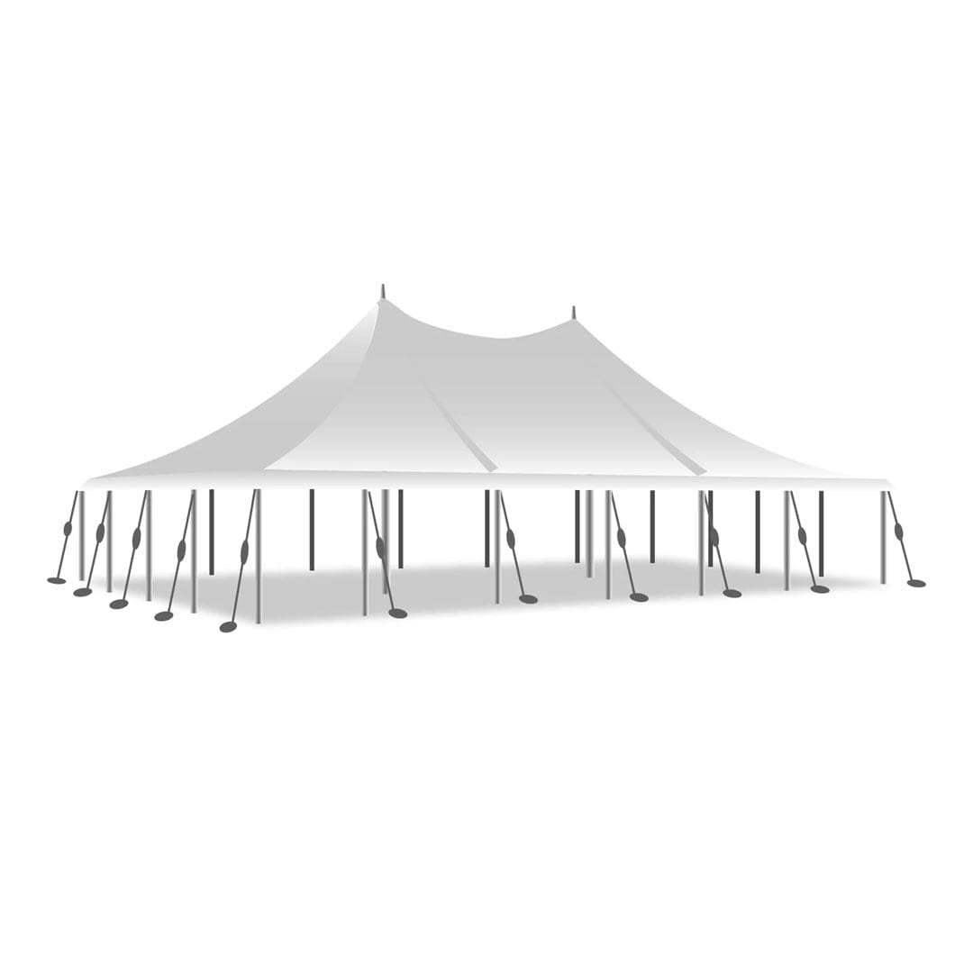 40′ x 60′ Pole Tent with Stakes – Heavy-Duty Commercial Event Tent | Rental